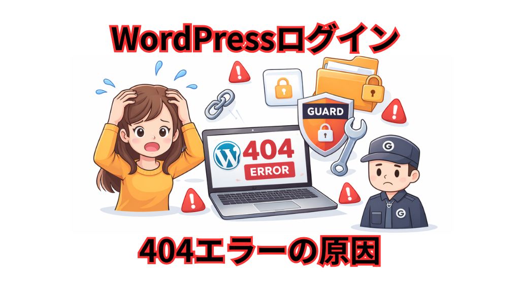 WordPressログイン404エラーの原因と解決法 〜SiteGuardのファイル操作で沼にはまった話〜