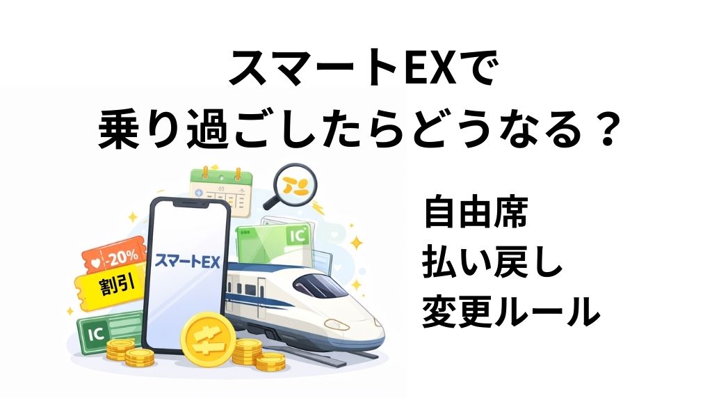 スマートEXで乗り過ごしたらどうなる