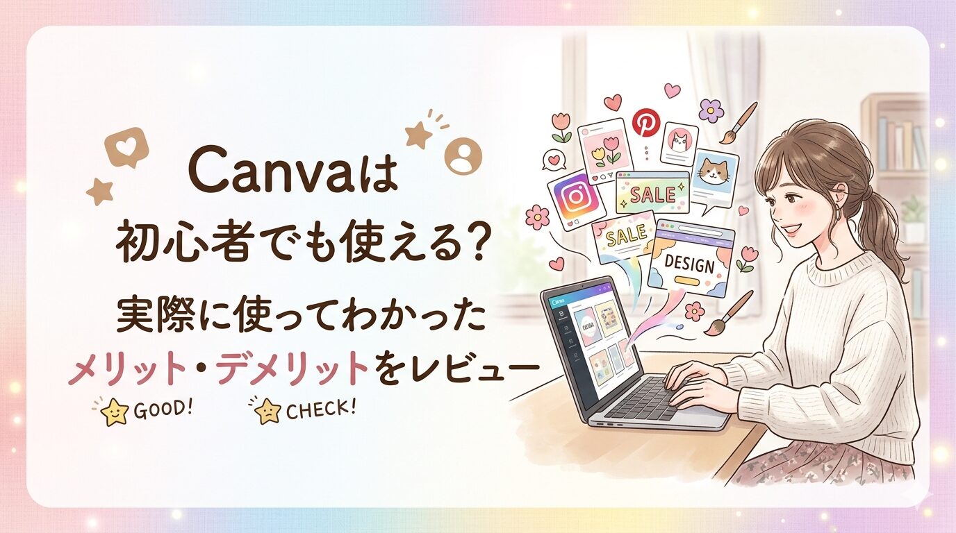 Canvaは初心者でも使える？実際に使ってわかったメリット・デメリットを正直レビュー