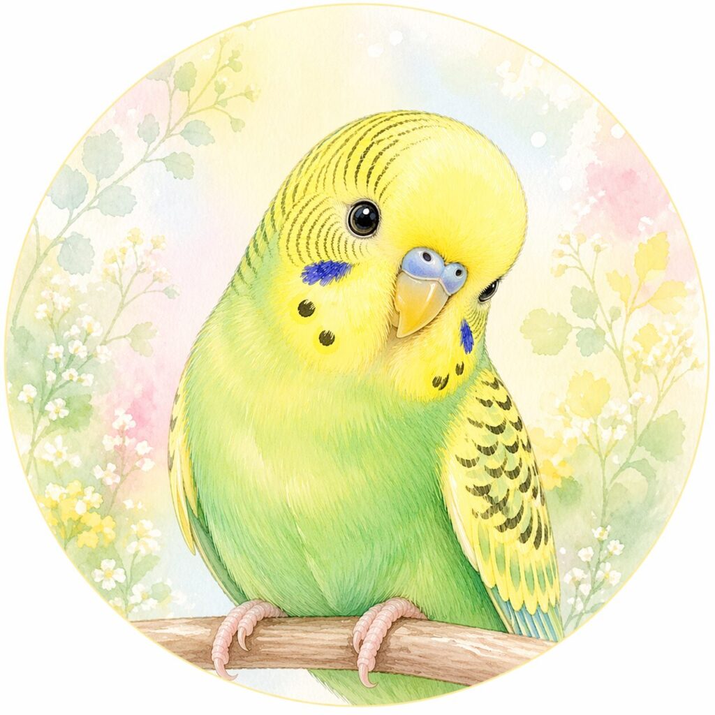 ペットアイコン_セキセイインコ_イエロー