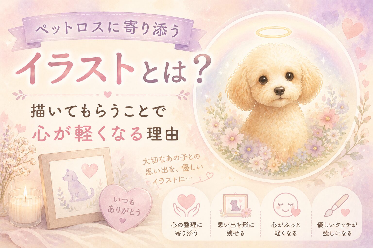ペットロスに寄り添うイラストとは？描いてもらうことで心が軽くなる理由