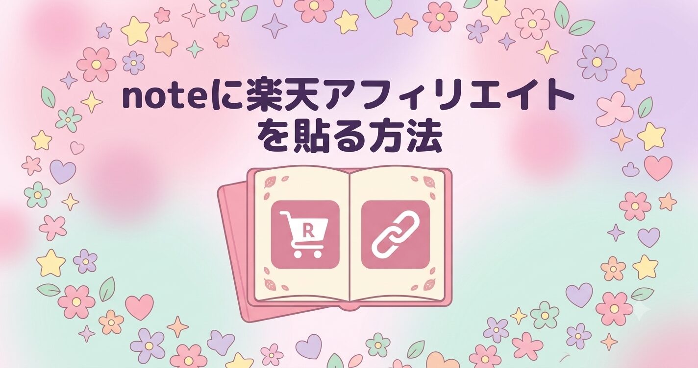 noteに楽天アフィリエイトを貼る方法
